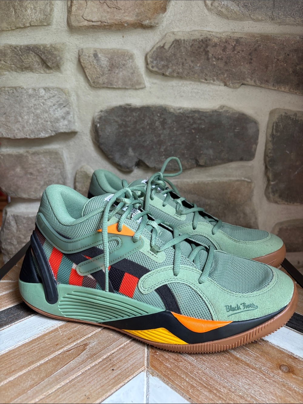 Puma Trc Blaze Court Black Fives Dusty Green